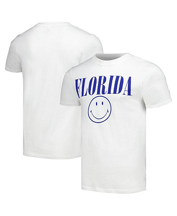 Мужская белая футболка Florida Gators со смайликом All American League Collegiate Wear