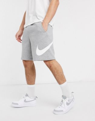 Шорты Nike Club Fleece HBR с логотипом в оттенке серого меланжа для мужчин Nike
