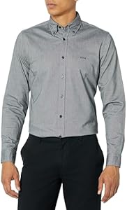 BOSS Men's Rickert Long Sleeve Oxford Shirt Boss