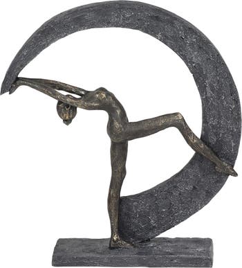 Современная скульптура из серой смолы Willow Row