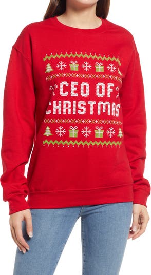 генеральный директор Christmas Graphic Sweatshirt PHENOMENAL
