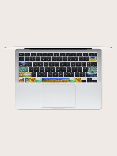 1 лист Наклейка на клавиатуру совместимый с MacBook Air 13,3 дюйма с узором SHEIN