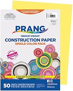 Prang (Formerly SunWorks) Construction Paper, 10 Assorted Colors, 9" x 12", 50 Sheets Prang