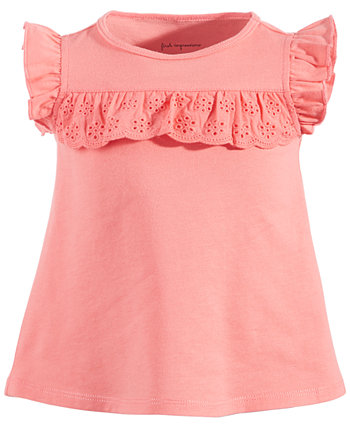 Рубашка с рюшами и рюшами для новорожденных девочек, созданная для Macy's First Impressions