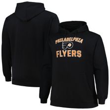 Men's Profile Black Philadelphia Flyers Big & Tall Arch Over Logo Pullover Hoodie Profile