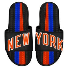 Черные сандалии с гелевыми шлепанцами ISlide New York Knicks 2022/23 City Edition ISlide