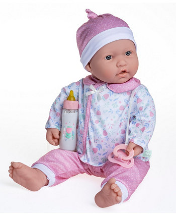 Кукла La Baby 17 дюймов с мягким телом, комплект из трех предметов, с соской и волшебной бутылочкой JC Toys