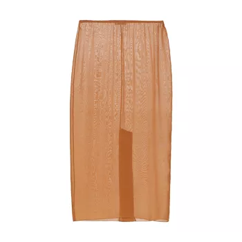 Прозрачная шелковая юбка Vaea Gauchere