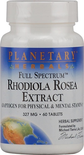 Full Spectrum™ Rhodiola Rosea Extract - 327 мг - 60 таблеток - Planetary Herbals Planetary Herbals