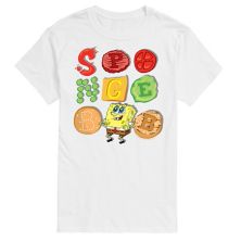 Мужская футболка с рисунком Nickelodeon SpongeBob SquarePants Patty Condiments Nickelodeon