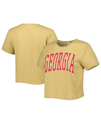 Женская коричневая укороченная футболка Georgia Bulldogs Core Fashion ZooZatz