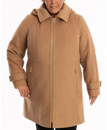 Пальто больших размеров с капюшоном, созданное для Macy's Michael Kors