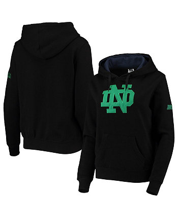 Черный женский пуловер с большим логотипом Notre Dame Fighting Irish Stadium Athletic