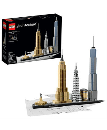 Архитектура 21028 Набор игрушечных зданий Нью-Йорка Lego