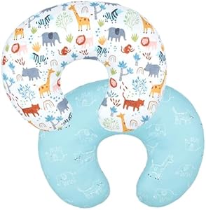 Winmany Baby Nursing Pillow Cover Infant Removable Breastfeeding Pillow Cover Cute Pattern Newborn Nursing Pillowcase Slipcovers Cushion Cover for Girls Boys 22.5 x 18 (Butterflies & Bees) Winmany