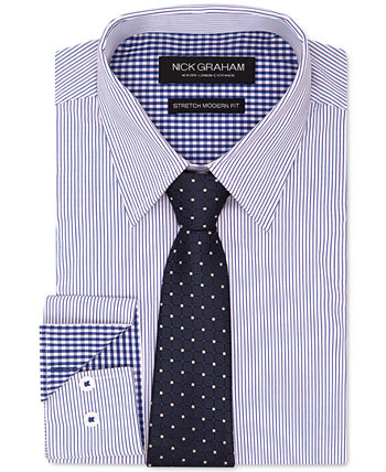 Мужская классическая рубашка и галстук в стиле модерн Nick Graham
