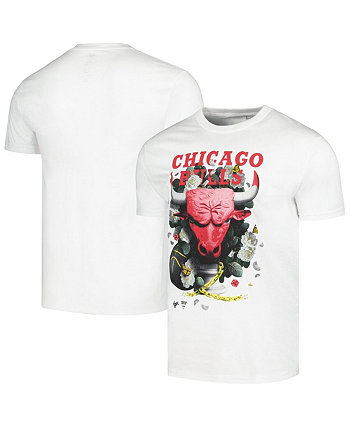 Мужская и женская белая футболка NBA x Kathy Ager Chicago Bulls Identify Artist Series