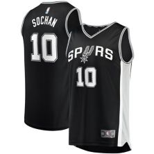 Youth Fanatics Branded Pick Jeremy Sochan Black San Antonio Spurs 2022 NBA Draft First Round Pick Fast Break Replica Jersey - Icon Edition Fanatics