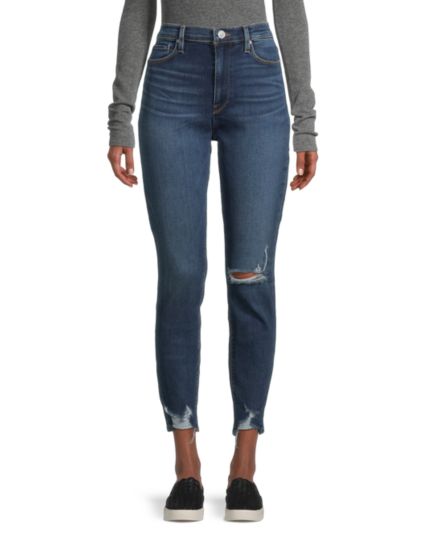 Суперузкие джинсы Barbara с высокой посадкой Hudson