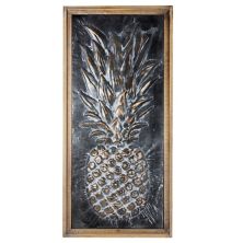 Metal Framed Pineapple Wooden Wall Art American Art Décor