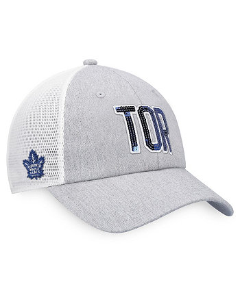 Женская снэпбэк кепка Toronto Maple Leafs Iconic Glimmer серого и белого цвета Fanatics