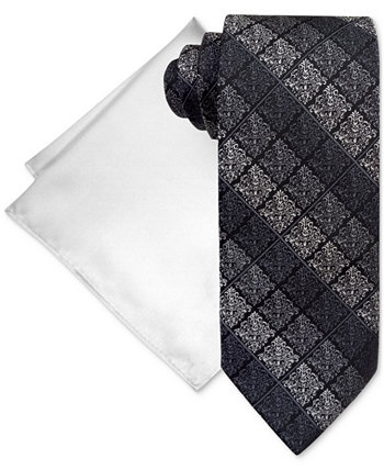 Мужской комплект из галстука в полоску и нагрудного платка Steve Harvey