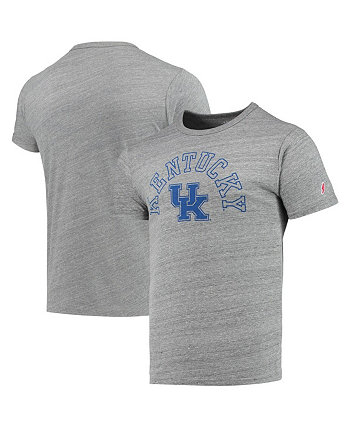 Мужская серая футболка Kentucky Wildcats Tide Seal Nuevo Victory Falls Tri-Blend League Collegiate Wear