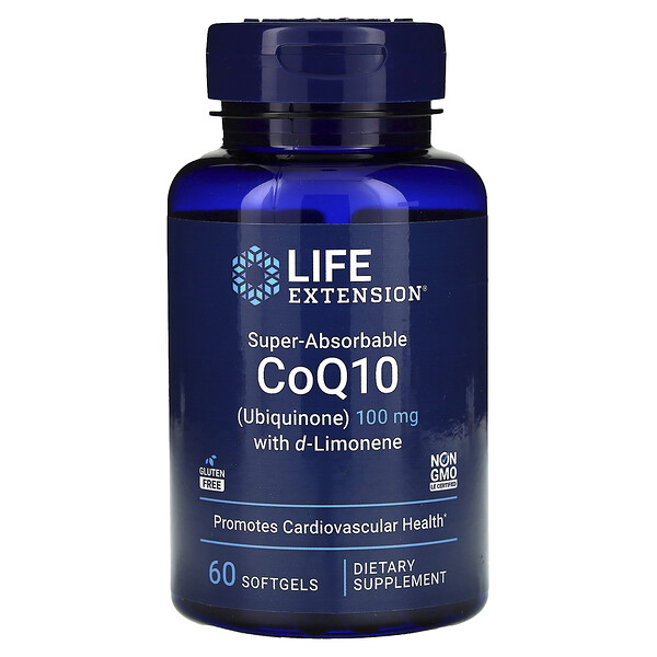 CoQ10 с d-лимоненом - 100 мг - 60 капсул - Life Extension Life Extension