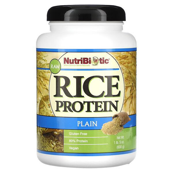 Сырой Рисовый Протеин, Без Вкусовых добавок - 600г - NutriBiotic NutriBiotic