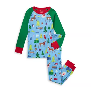 Рождественские утренние пижамы для маленьких мальчиков и мальчиков Hatley