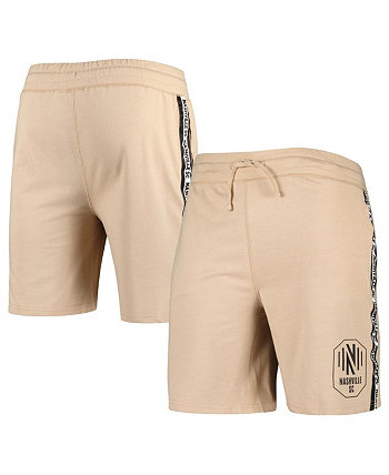 Men's Tan Nashville SC Team Stripe Shorts Concepts Sport