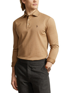 Рубашка поло узкого кроя с узором «елочка» на заказ Ralph Lauren