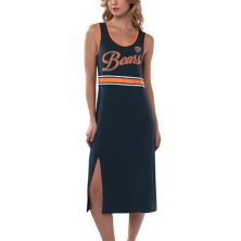 Женское темно-синее платье макси G-III 4Her by Carl Banks Chicago Bears Main Field In The Style