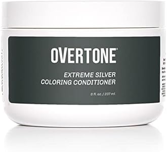 oVertone Haircare Color Depositing Conditioner - 8 oz Semi Permanent Hair Color with Shea Butter & Coconut Oil - Temporary Hair Color Dye - Vegan, Cruelty-Free - Blue for Brown Hair OVertone