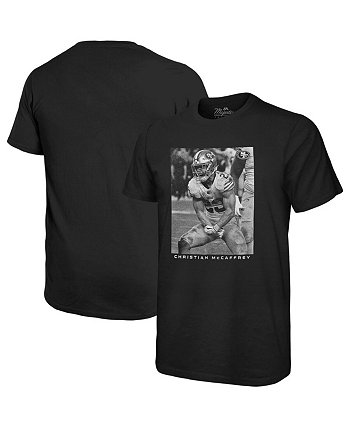 Мужские нитки Christian McCaffrey, черная футболка San Francisco 49ers Oversized с изображением игрока Majestic