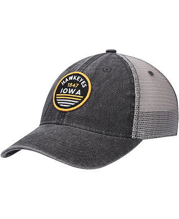 Men's Black Iowa Hawkeyes Sunset Dashboard Trucker Snapback Hat Legacy Athletic