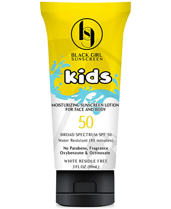 Kids Broad Spectrum Sunscreen SPF 50, 3 oz. Black Girl Sunscreen