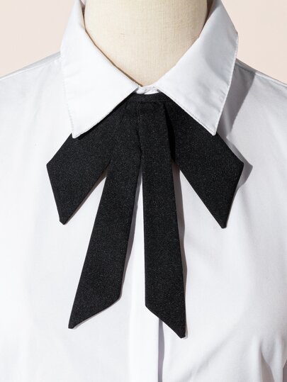 Однотонный галстук-бабочка SHEIN