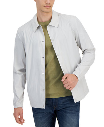 Men's Snap-Front Nylon Shirt Jacket Michael Kors