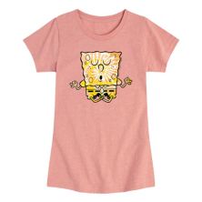 Girls 7-16 SpongeBob SquarePants Tie Dye Graphic Tee Nickelodeon