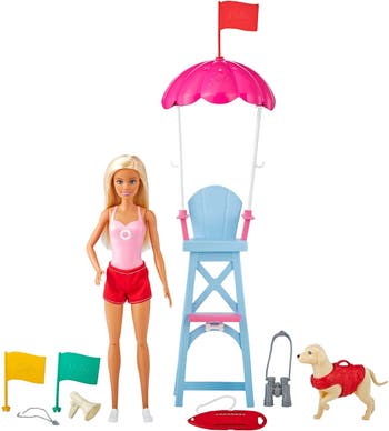 Кукла Barbie<sup>®</sup> LIfeguard и игровой набор Mattel