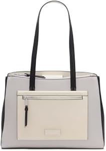 Calvin Klein Women's Hadley Tote Bag – 2 in 1, Vegan Leather, 5 Pockets Calvin Klein