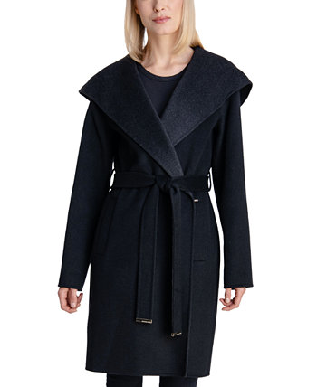 Женское двухцветное двустороннее пальто с поясом Michael Kors
