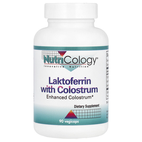 Лактоферрин с Колострумом - 90 растительных капсул - Nutricology Nutricology