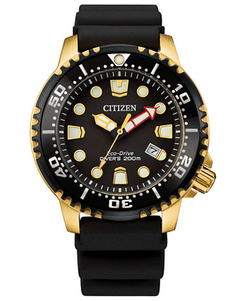 Мужские часы Eco-Drive Professional Diver с черным ремешком, 44 мм Citizen