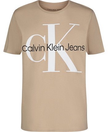 Футболка с короткими рукавами и моно-логотипом Big Boys New Calvin Klein