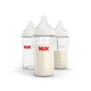 NUK Perfect Match Medium Flow Bottle, 8 oz., 3 Pack NUK