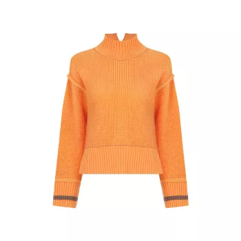 Вафельный свитер из смесовой шерсти Marigold Knitss