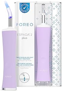 FOREO Flawless & Fabulous ESPADA 2 Plus Bundle - ESPADA BHA+PHA Blemish Solution, 0.5 oz - Medical-grade Silicone - Scar Treatment for Face - Pimple & Blemish Removal – Pistachio Foreo