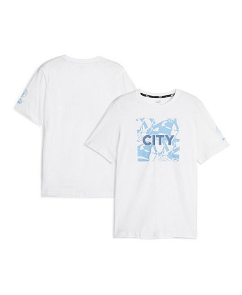 Мужская белая футболка с рисунком Manchester City FtblCore PUMA